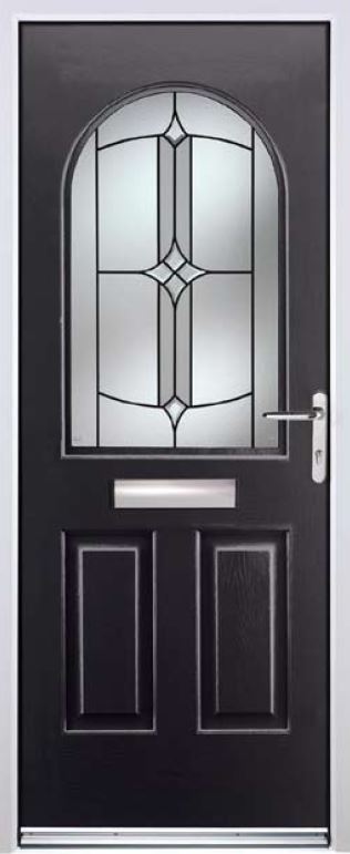 Black front door